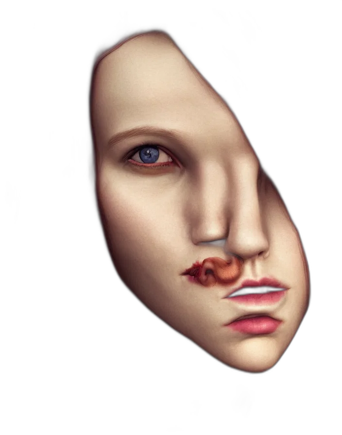 face, mask, creature, jewelry transparent PNG cut-out