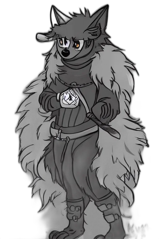 jacket, staff, creature, concept art transparent PNG cut-out