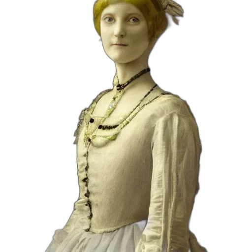 dress, staff, hat, face, photorealistic, 3d render, concept art, oil painting transparent PNG cut-out