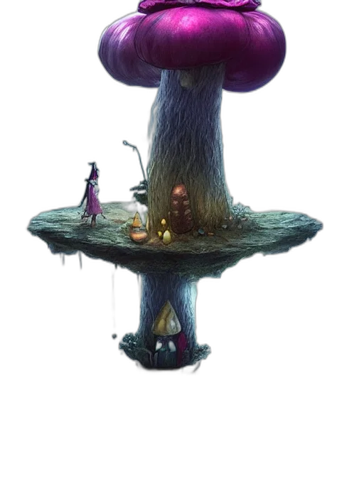 tree, staff, crown, creature, concept art, fantasy art, pixel art, 3d render transparent PNG cut-out