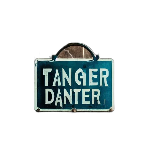 photo, small, sign, showing, danger, symbol, background, there transparent PNG cut-out