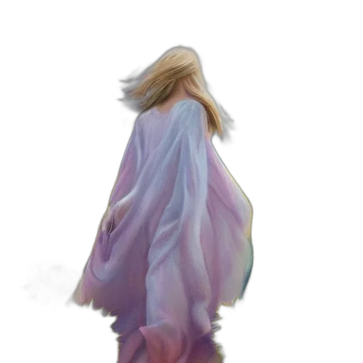 dress, hair, jacket, creature, concept art, watercolor, fantasy art, oil painting transparent PNG cut-out