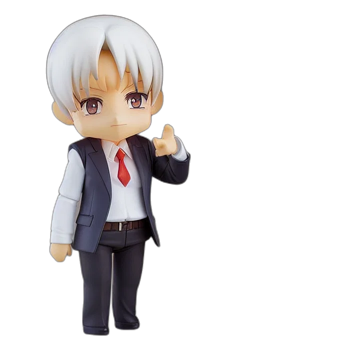 3d render, anime, nendoroid, lula transparent PNG cut-out
