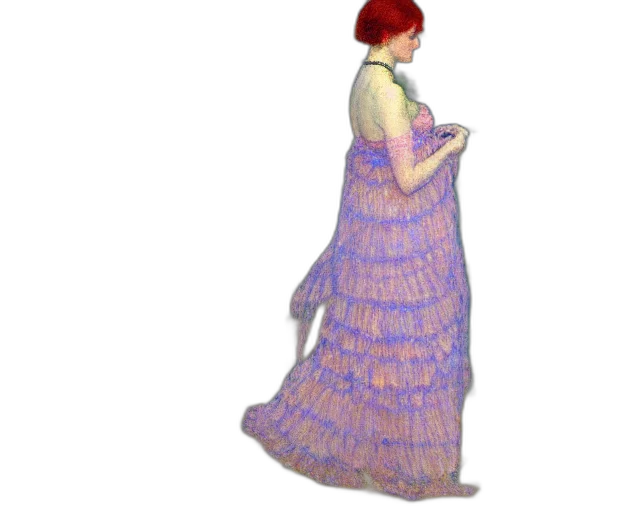 dress, staff, jewelry, robot transparent PNG cut-out