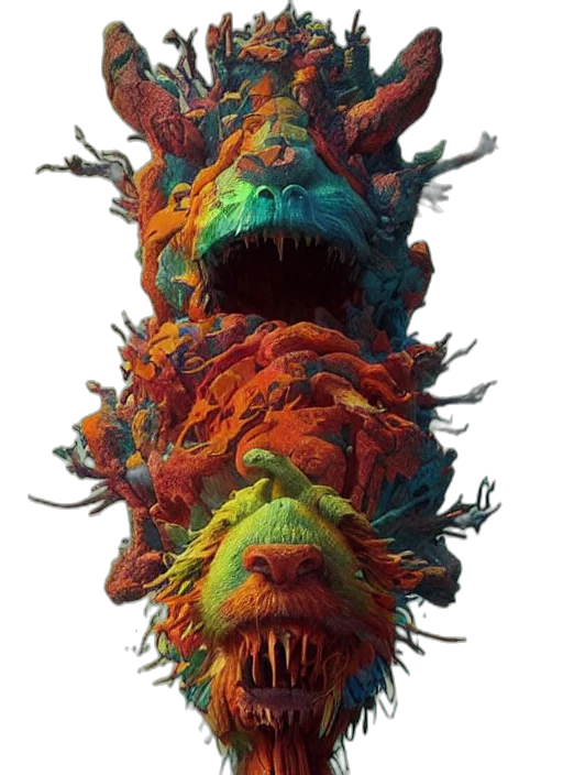 mask, creature, dragon, face transparent PNG cut-out