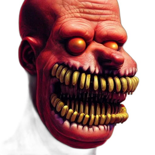 face, mask, creature, staff transparent PNG cut-out