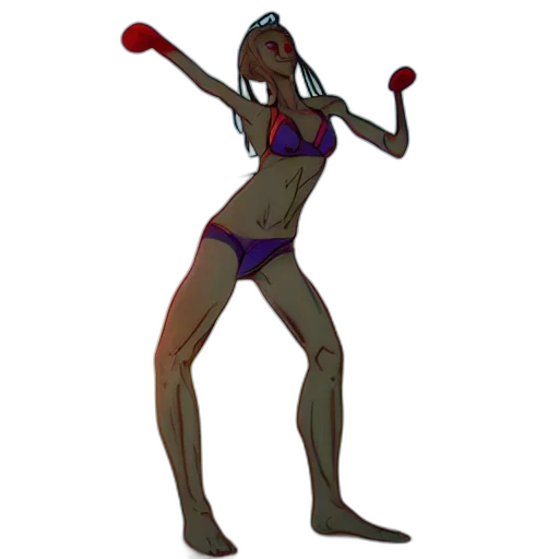 staff, creature, weapon, concept art, 3d render, pixel art, fantasy art, skinny transparent PNG cut-out