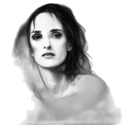 face, dress, photorealistic, watercolor transparent PNG cut-out