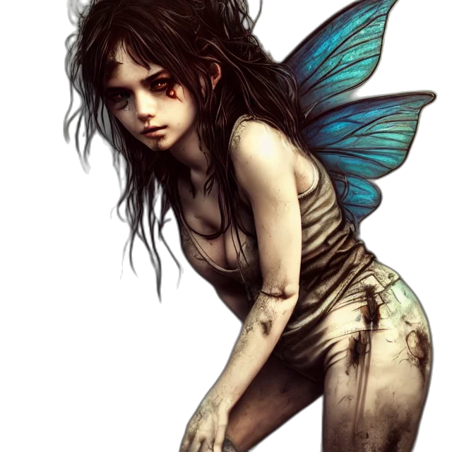 creature, fantasy art, concept art, comic book art, photorealistic, dark, blue, full transparent PNG cut-out