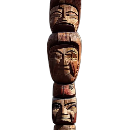 mask, staff, face, jewelry, concept art, 3d render, wooden, totem transparent PNG cut-out