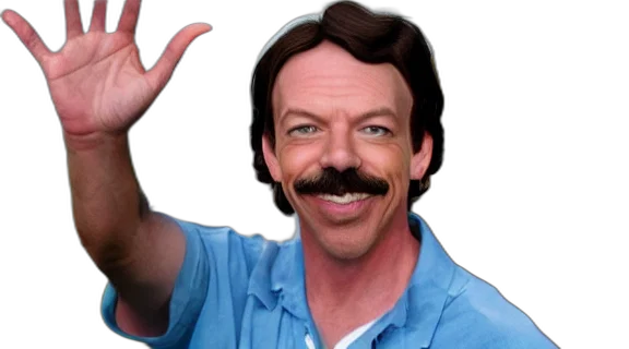 staff, face, hair, hat transparent PNG cut-out