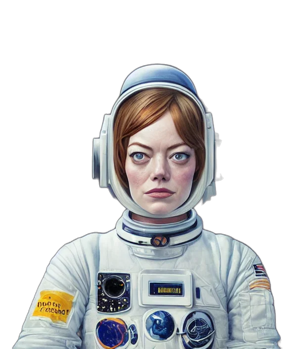 face, robot, jacket, staff transparent PNG cut-out