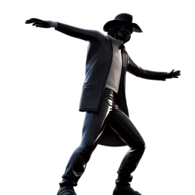 jacket, robot, hat, staff, 3d render, concept art, photorealistic, statue transparent PNG cut-out