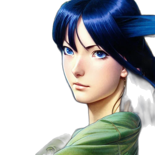 face, fantasy art, concept art, photorealistic transparent PNG cut-out