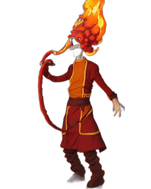 staff, dragon, mask, creature, concept art, pixel art, fantasy art, 3d render transparent PNG cut-out