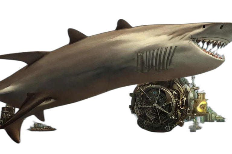 weapon, creature, animal, umbrella, concept art, 3d render, photorealistic, underwater transparent PNG cut-out