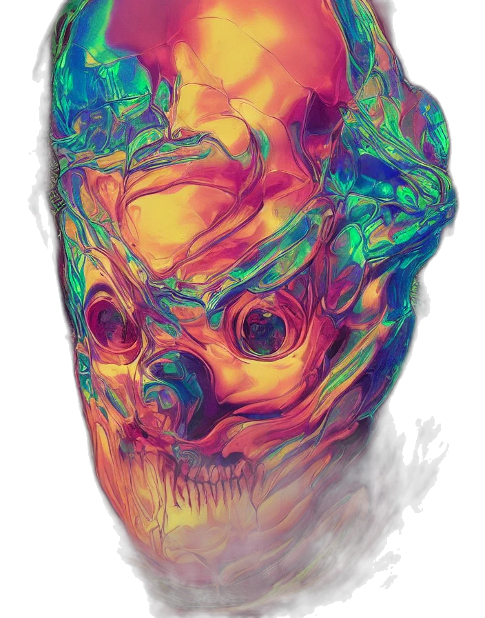 mask, face, creature, crown transparent PNG cut-out