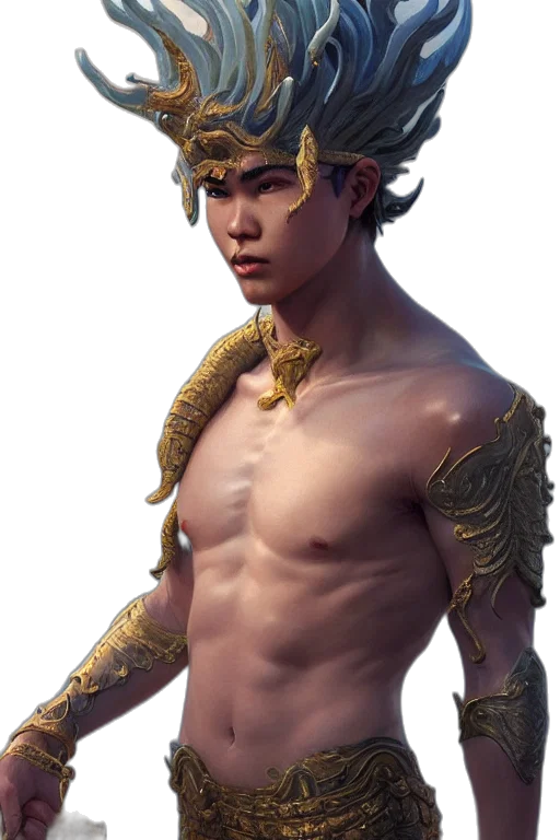 dragon, sword, staff, weapon, fantasy art, concept art, photorealistic, 3d render transparent PNG cut-out