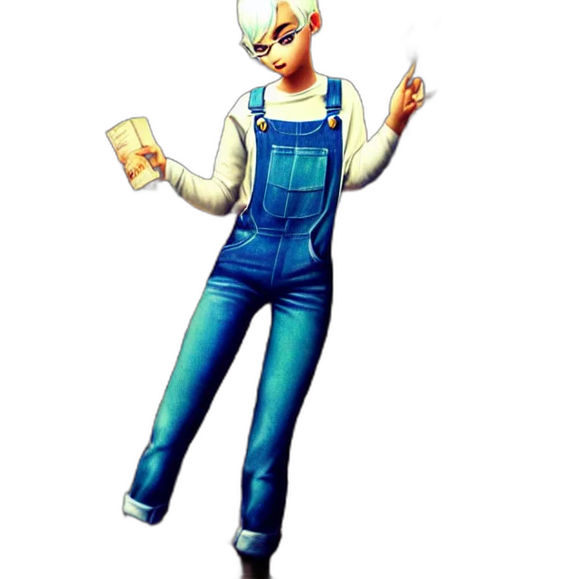 staff, robot, jacket, concept art, 3d render, cartoon, pixel art, full transparent PNG cut-out
