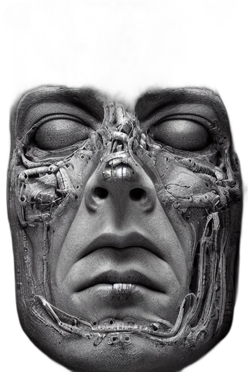 mask, face, robot, creature transparent PNG cut-out