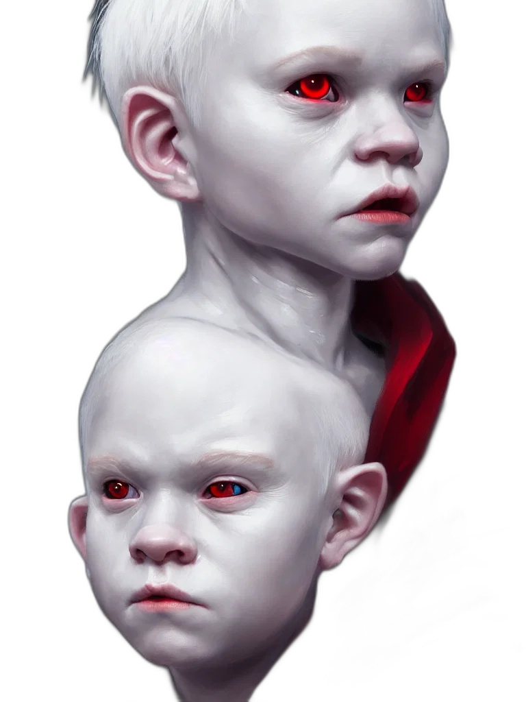 mask, face, creature, concept art, fantasy art, photorealistic, 3d render, red transparent PNG cut-out