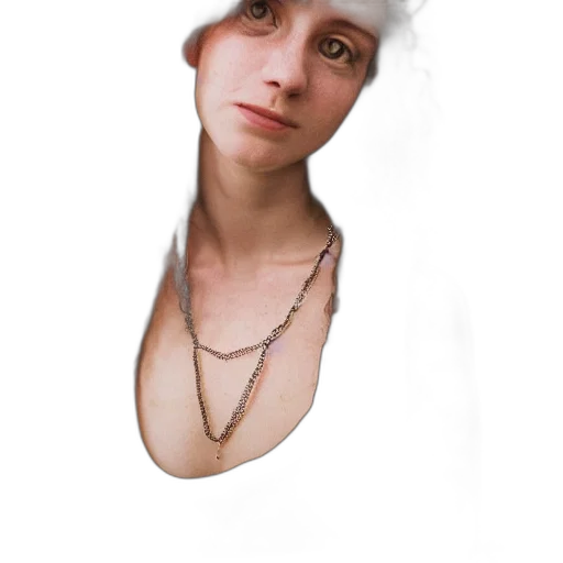 hat, jewelry, face, dress transparent PNG cut-out