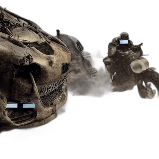 car, robot, weapon, mask transparent PNG cut-out