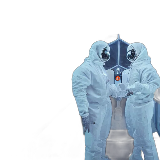 jacket, robot, mask, creature transparent PNG cut-out