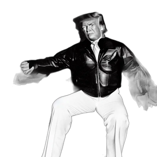 jacket, creature, animal, concept art, comic book art, donald, trump, afro transparent PNG cut-out