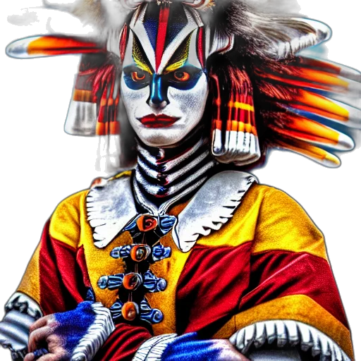 mask, jewelry, face, staff, fantasy art, photorealistic, concept art, comic book art transparent PNG cut-out