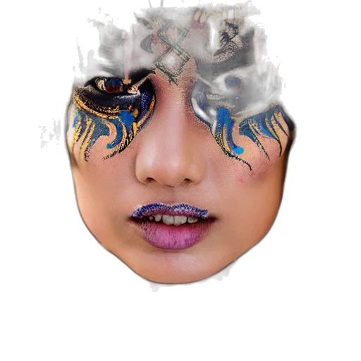 mask, face, dragon, creature transparent PNG cut-out