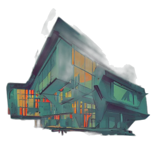 building, robot, car, furniture transparent PNG cut-out