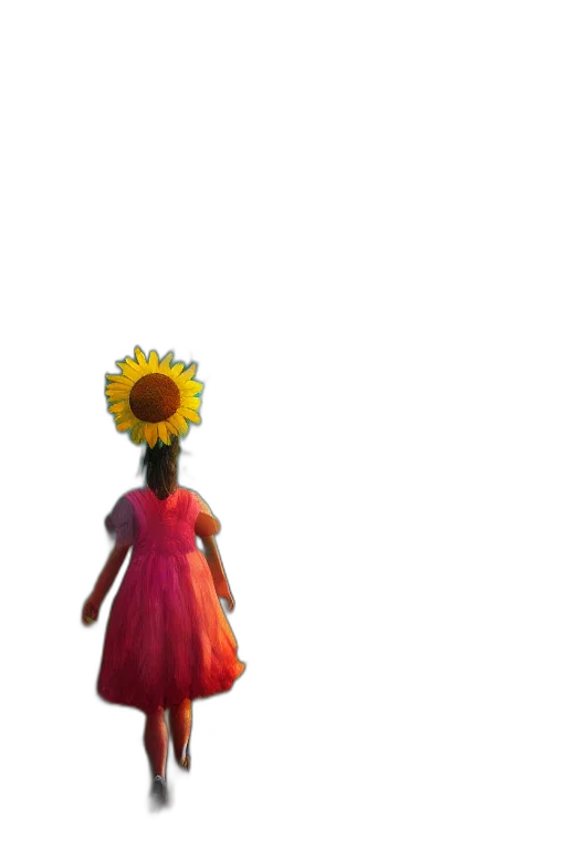 dress, flower, crown, staff, 3d render, concept art, pixel art, photorealistic transparent PNG cut-out