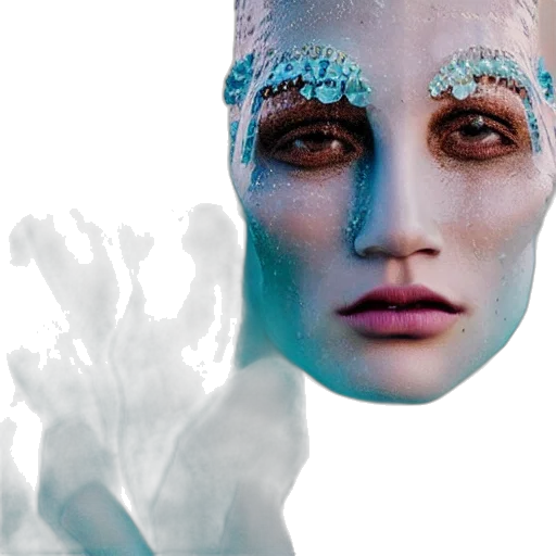 mask, face, robot, creature, 3d render, photorealistic, concept art, cyberpunk transparent PNG cut-out