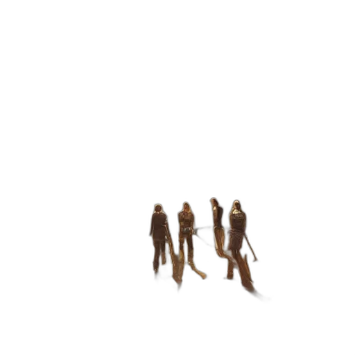 staff, hair, robot, pixel art transparent PNG cut-out