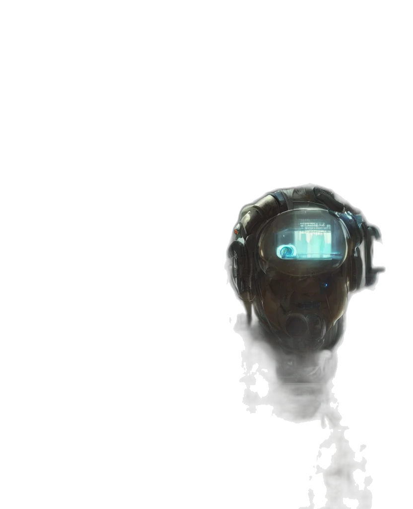 robot, mask, face, creature transparent PNG cut-out