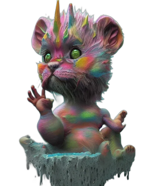 creature, animal, staff, dragon transparent PNG cut-out