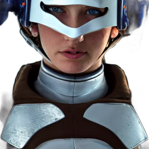 robot, face, mask, concept art transparent PNG cut-out