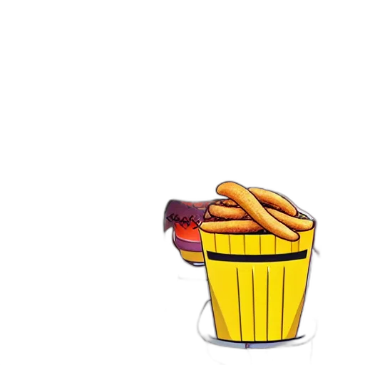 food, hat, crown, weapon, pixel art, 3d render, concept art, photorealistic transparent PNG cut-out