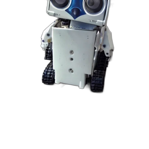 robot, staff, animal, creature, 3d render, concept art, cyberpunk, cartoon transparent PNG cut-out