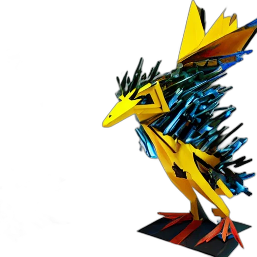 dragon, animal, weapon, staff, concept art, 3d render, pixel art, fantasy art transparent PNG cut-out
