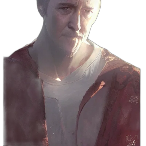 face, jacket, robot, creature, concept art, photorealistic, comic book art, fantasy art transparent PNG cut-out