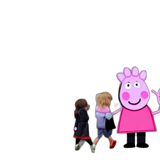 animal, dress, concept art, 3d render, cartoon, city street, outer space, peppa transparent PNG cut-out