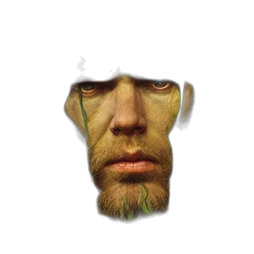 face, mask, creature, hat, photorealistic, 3d render, concept art, pixel art transparent PNG cut-out