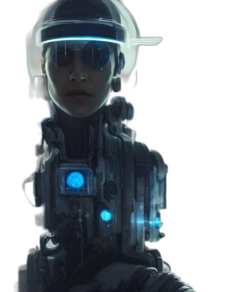 robot, face, weapon, mask transparent PNG cut-out