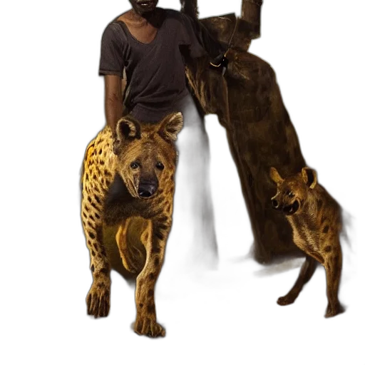 animal, staff, creature, 3d render transparent PNG cut-out