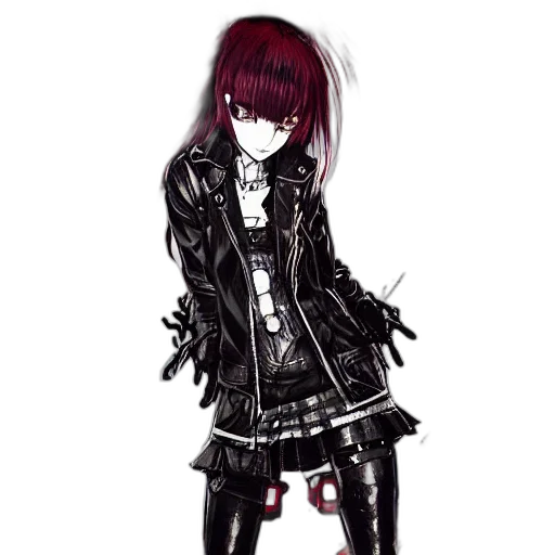 jacket, staff, dress, weapon transparent PNG cut-out