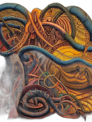 hair, face, concept art, photorealistic, fantasy art, artwork, lovecraft, giger transparent PNG cut-out
