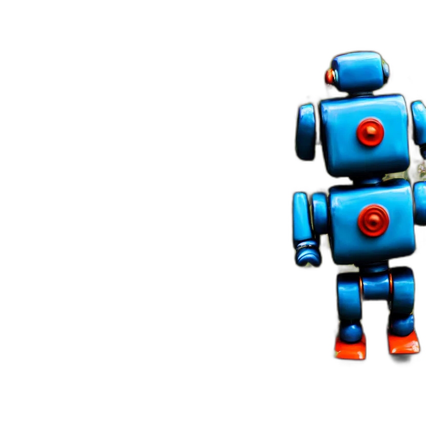 robot, 3d render, pixel art, concept art transparent PNG cut-out