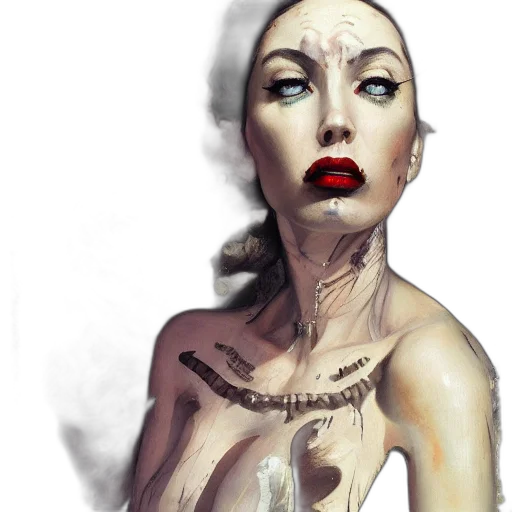 face, jewelry, dress, photorealistic transparent PNG cut-out